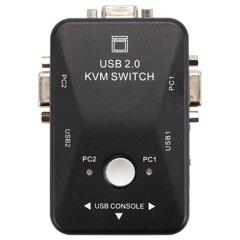 Usb Kvm Switch Switcher 2 Port Vga Svga Switch Box Usb 2.0 Mouse Keyboard 1920X1440 Switch Box: Default Title