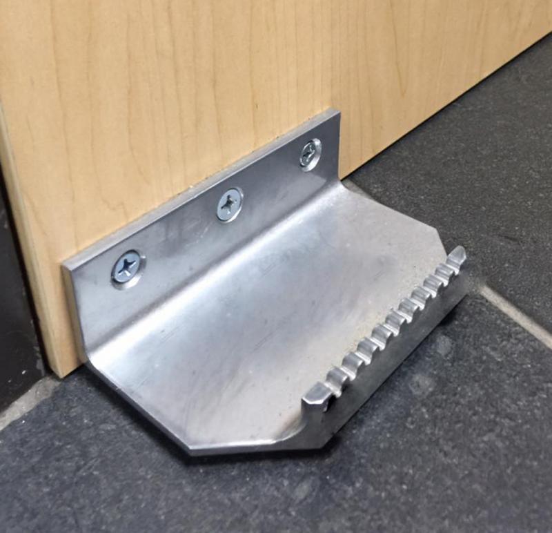 Non-contact Deur Handvat Houder Dikke Metalen Duurzaam Kantoor Huishoudelijke Deur Opener Met Installatie Tool Met Punaise Us: silver
