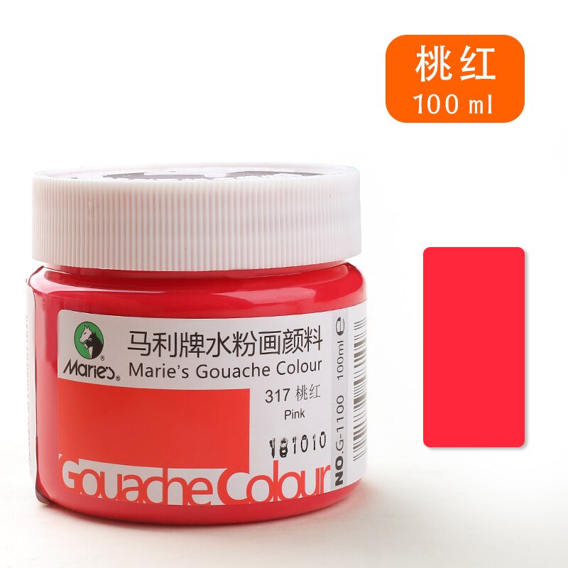 100ml Acrylic Water-Based Color Inks for Textiles Screen Printing Stencil Clothes/Cardboard/Fabric/Paper Pigment DIY Paints Tool: Peach Pink