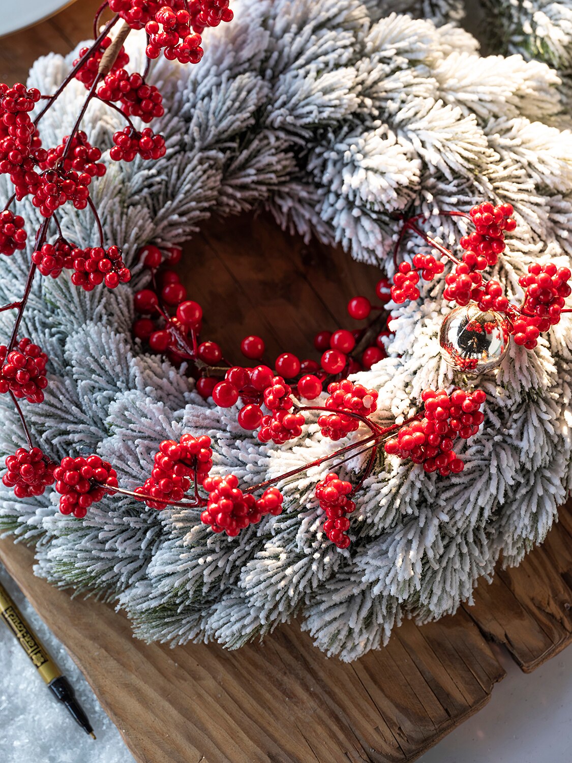 Kerst Decoratie Rotan Massaal Sneeuw Spuiten Simul Grandado