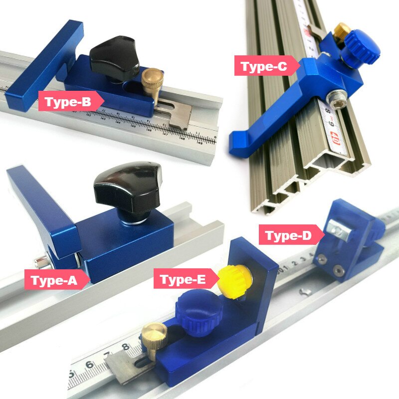 thumbnail interactive-video image 1 of T-Track Flip Stop Block / Chute Limiter Kit For Woodworking - Square Handle 1 of 14