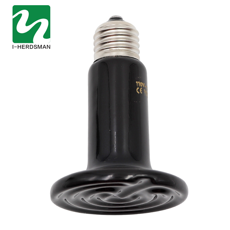 Kæledyrsvarmelampe keramisk emitter varmepære 25w/50w/75w/100w/150w/200w mini infrarød varmelampe til krybdyrslangeskildpadder