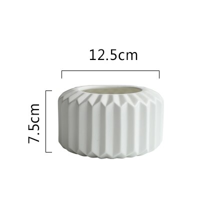 1pc vases origami en céramique pour fleurs, décoration d'intérieur, vase de table, pièce maîtresse en porcelaine, récipient pour plantation d'eau: Un