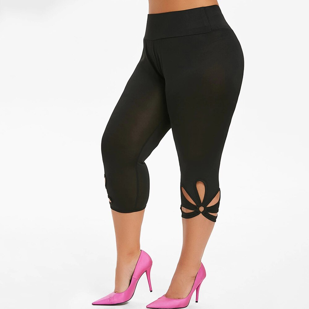 Pantalon taille haute Femme Legging été Joggers pantalon de survêtement décontracté Femme pantalon uni Legging Jogging Femme pantalon mi-mollet D30