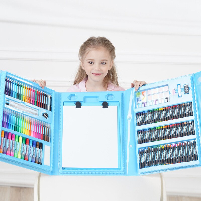 176pcs Art Set Children Painting Marker Pen Artist Crayon Drawing Pen For Kids Box Art Supplies School Supplies Art Marker: show as picture1