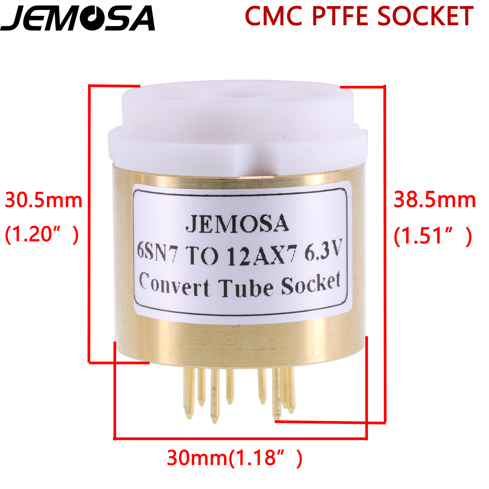 1Pc 6SN7 6SL7 ECC32 ECC33 6N8P 6N9P B65 Om 12AX7 12AU7 ECC82 ECC83 7025 Diy Audio Vacuumbuizenversterker zet Socket Adapter: D 6SN7 TO 12AX7 6.3V