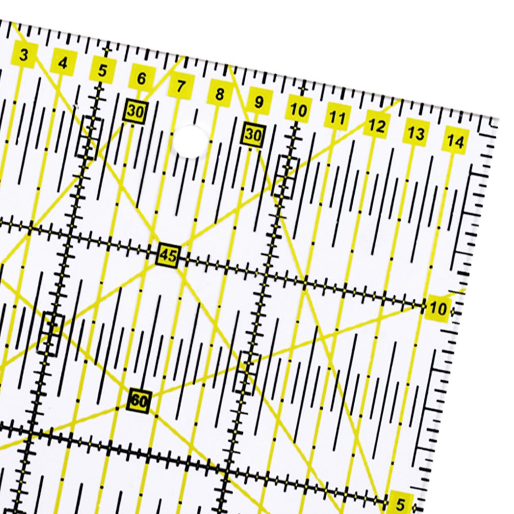 Acrylic 15*15 ruler Patchwork ruler plexiglass scale ruler Printed color ruler