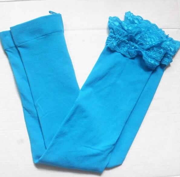 Primavera verão modelos de renda gancho renda doce na altura do joelho menina meias leggings 14 cores tz05: 2