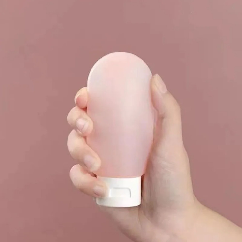 4 pièces/ensemble bouteille rechargeable 60ml récipient de Lotion en Silicone souple Tube à presser bouteille vide bouteille de shampoing de voyage Portable