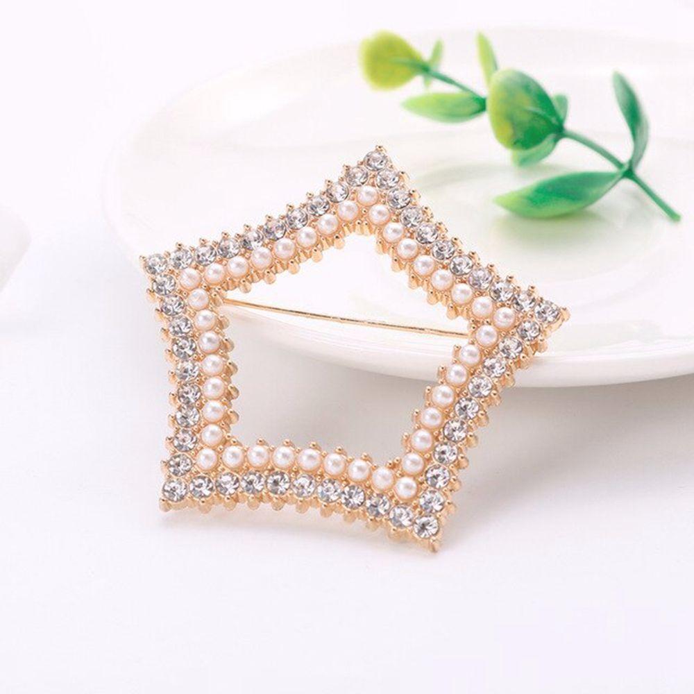 Broche géométrique en forme de papillon pour femme, avec strass, cœur, cerise, Badge, broches, vêtements, bijoux de décoration: D1