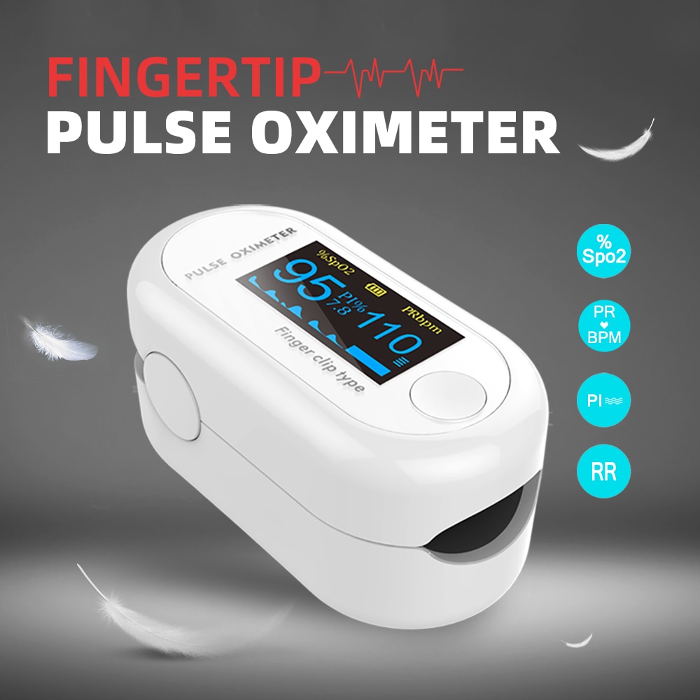 Digitale Vingertop Pulsoxymeter Bloedzuurstofverzadiging SPO2 Hartslagmeter Oxymeter Pulsioximetro Oximetros De Dedo