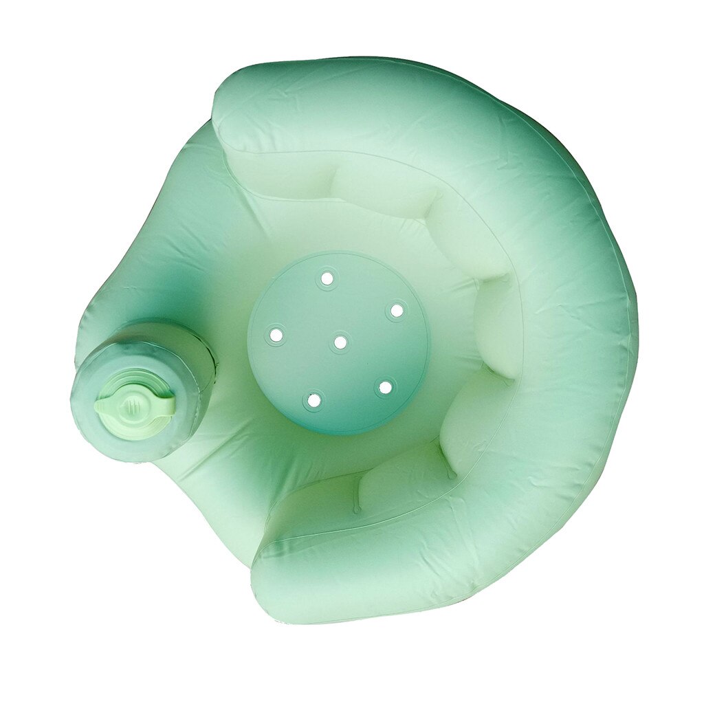 Newborn Baby Bathtub Inflation Bath Tub Ring Seat Infant Child Toddler Kids Anti Slip Safety Toy Bath Tub for Baby Cushion Mat: Green 