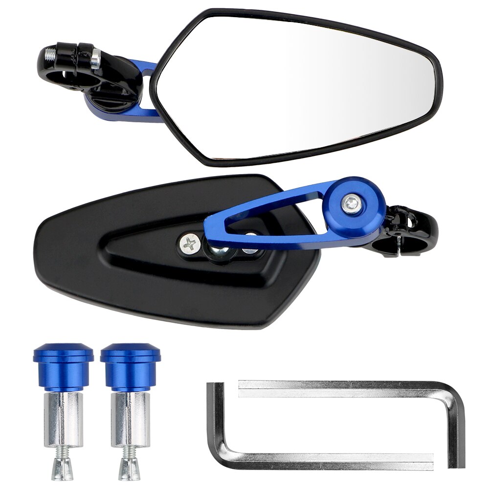 Motorfiets stuurende zijspiegel 7/822 mm aluminiumlegering stuur achteruitkijkspiegel voor scooter Cruiser Sport Bike