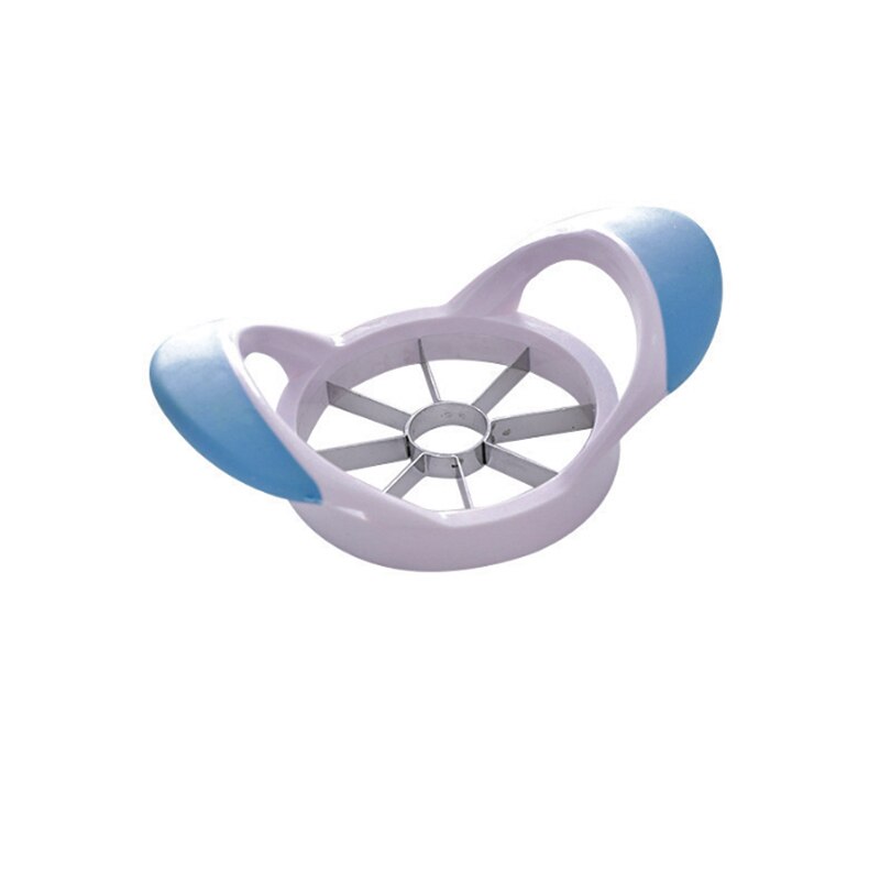 Apple Slicer Upgraded Version 8-Blade Large Apple Corer, Stainless Steel Ultra-Sharp Apple Cutter for Fruit platter tool: blue