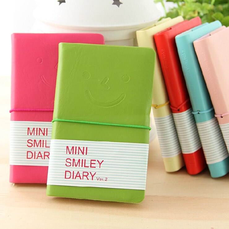 "Mini Smiley" Small Journal Pocket Notebook Cute Diary Freenote School Study Memo Stationery