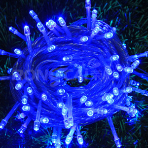 Rgb Led Verlichting Strings 10M 110V 220V 8 Modi Waterdichte IP65 Kerst Garland Fairy Lights Outdoor Indoor Decoratie: Blue / 110V US Plug