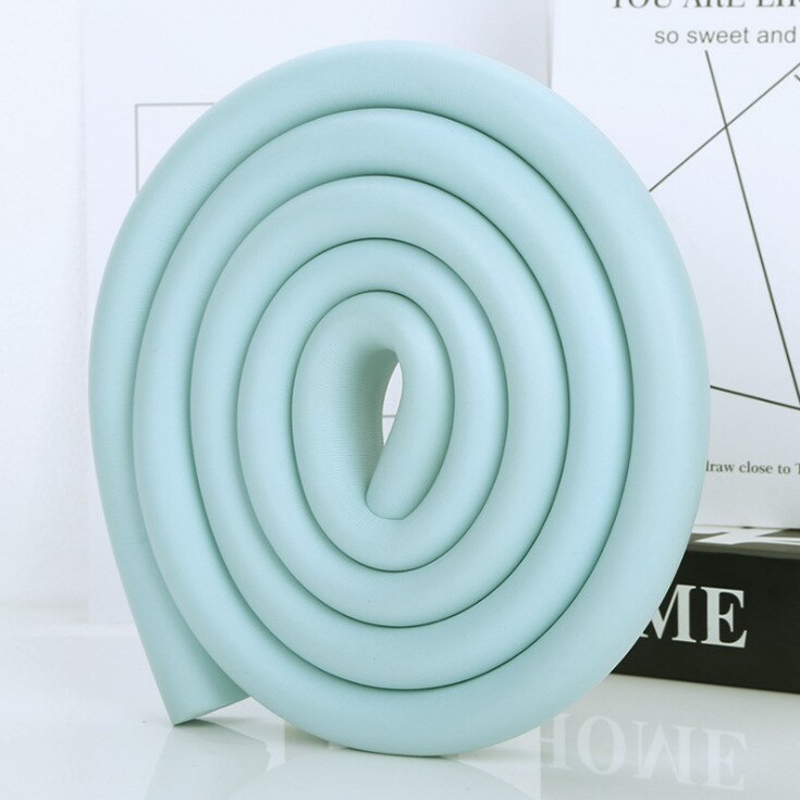 2m U Type Baby Safety Table Desk Edge Guard Strip Home Cushion Guard Strip Safe Protection Children Bar Strip Soft Thicken: 12 light blue