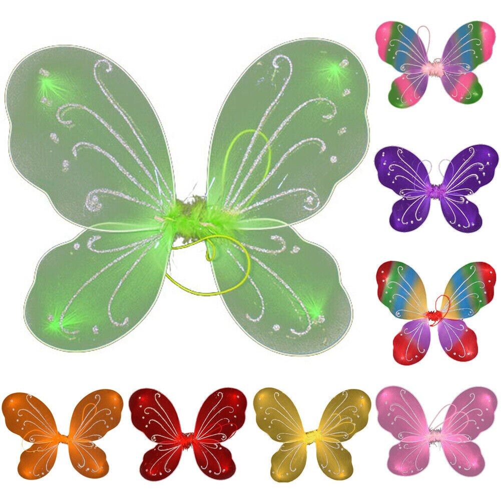 Volwassen Kid Fairy Vleugels Fancy Dress Party Kostuum Dressing Up Party Prop Diy Decoratie 35Cm X 42Cm