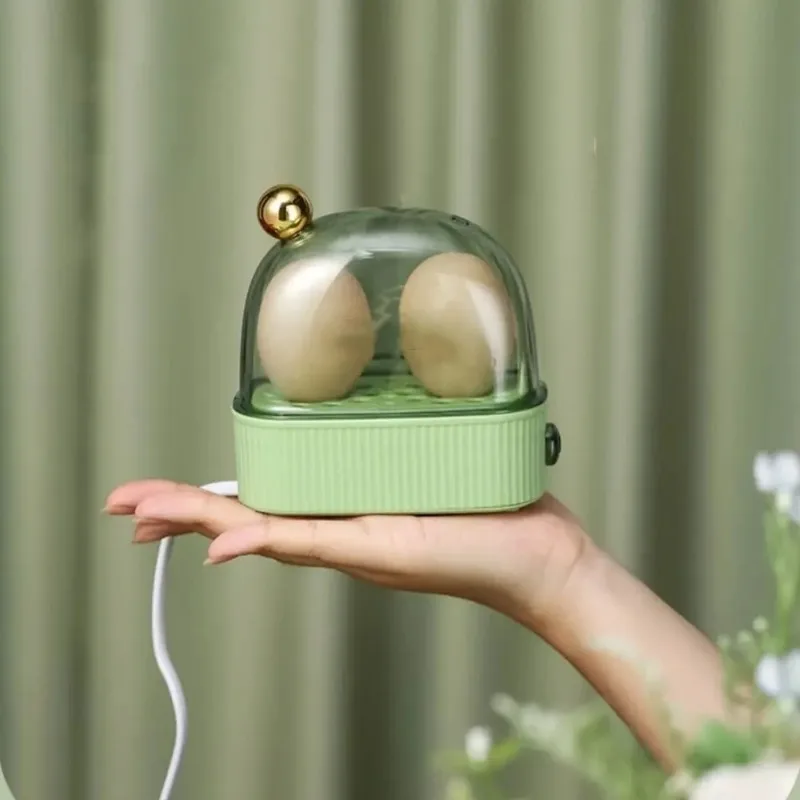 Elektrisk eggkoker automatisk koker hurtig eggkoker frokostmaskin multifunksjons eggkoker 2 egg bærbar matdamper