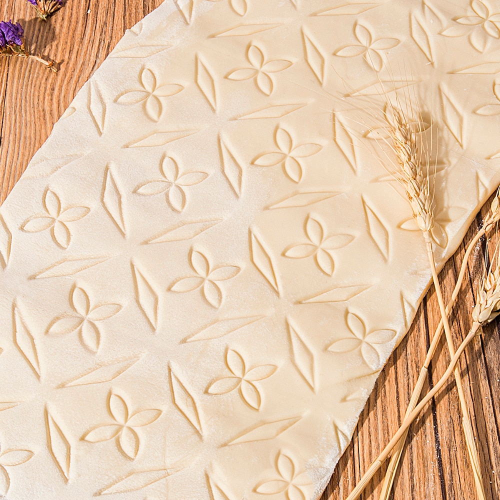 Pastic Non-stick Fondant Rolling Pin Embossing Cake Deeg Roller Decorating Cake Roller Ambachten DIY Bakken Keuken Gereedschap