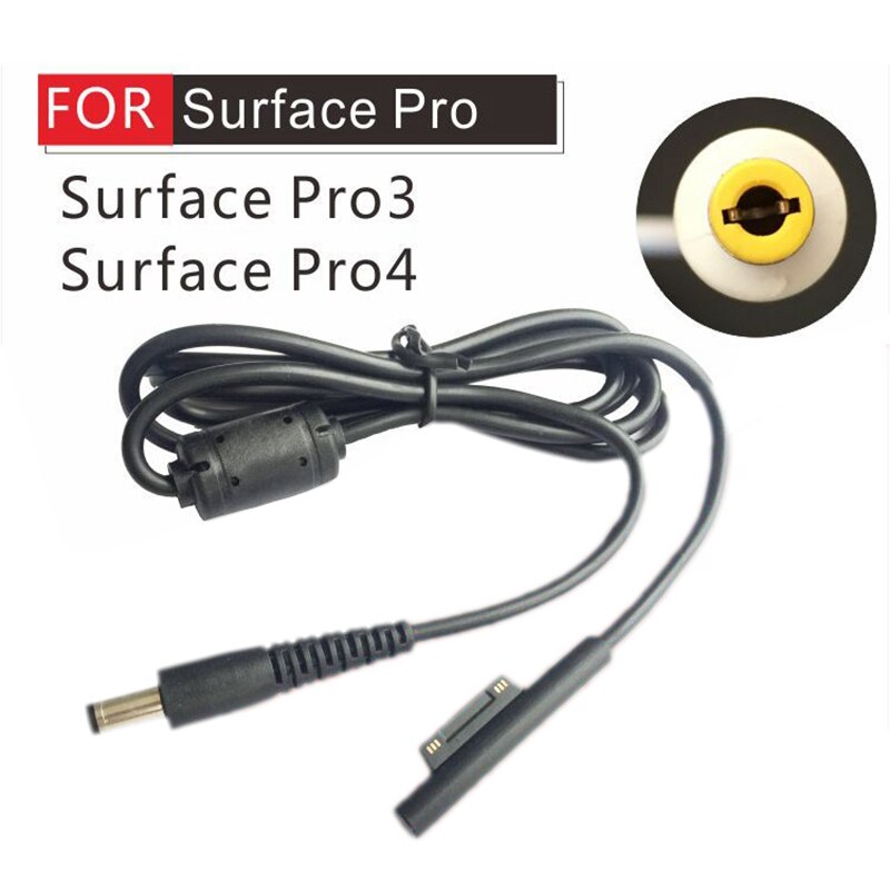 12V DC Power Charger Adapter Power Supply Cable for Surface Pro 3/4 Laptop