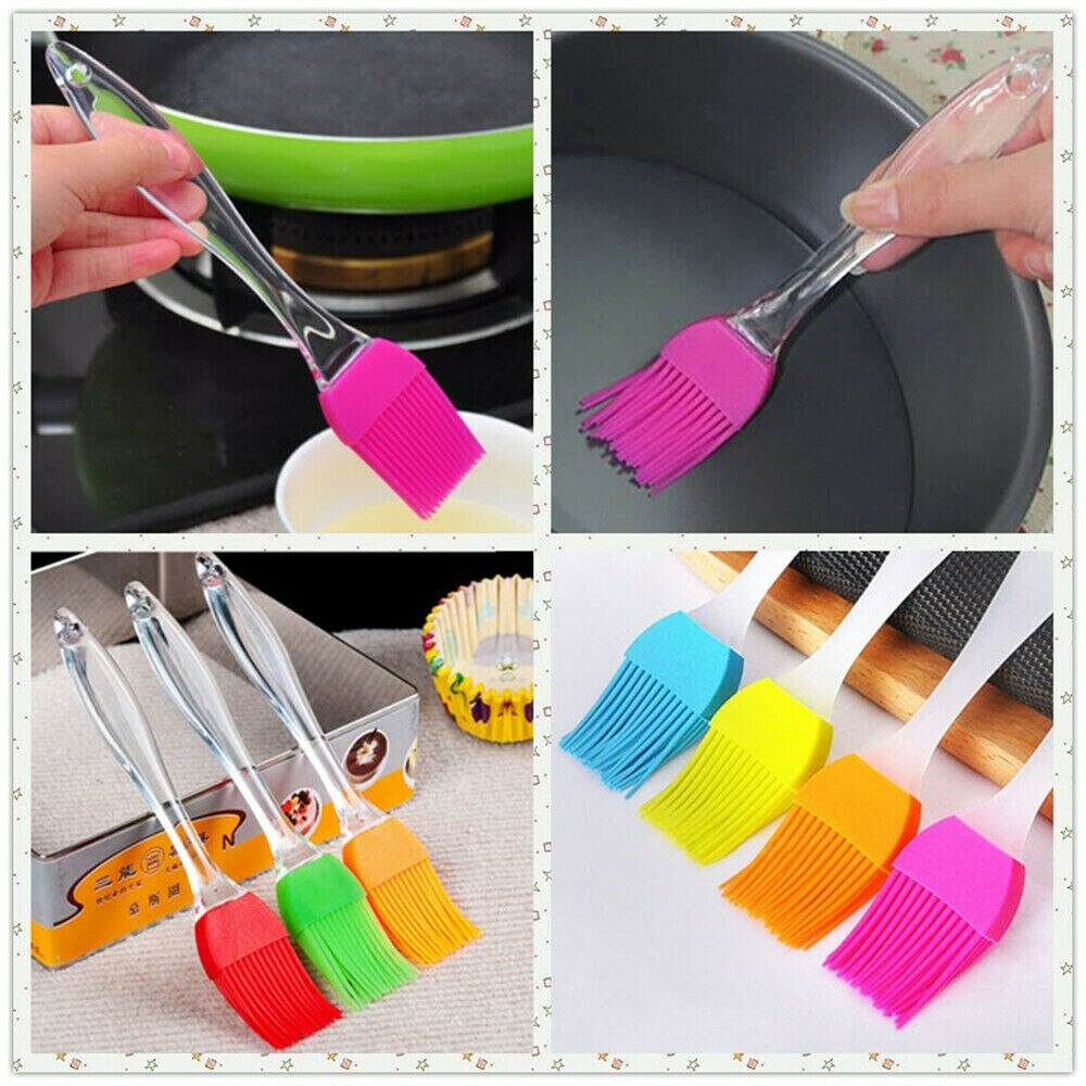 Silicone Pastry Brush - Baking, BBQ, Basting Brush With Clear Handle, Dishwasher Safe 2 thumbnail image