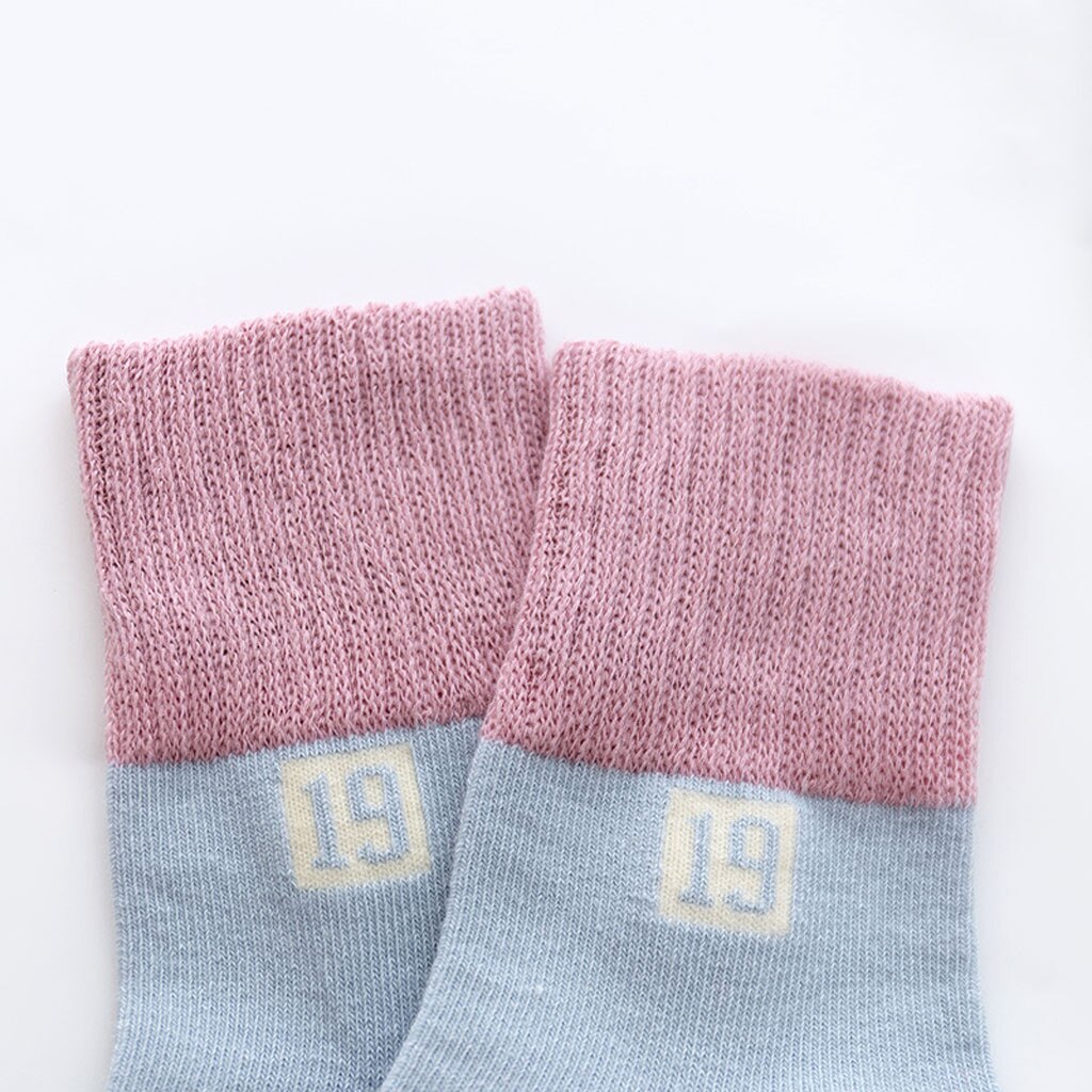 5 Pairs Baby Socks Girls Printed Knitting Cotton Infant baby sokken Children Kids Socks skarpetki meia infantil