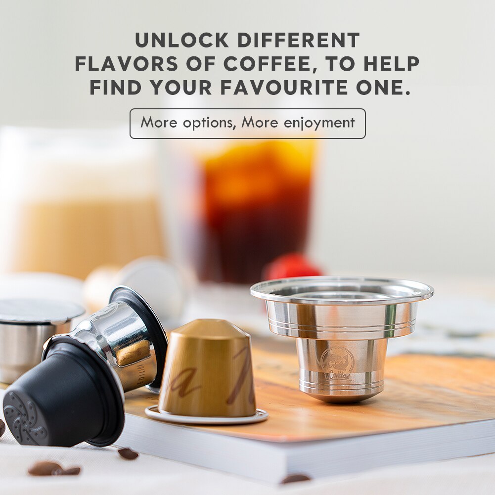 Edelstahl Adapter Konverter Für Nespresso Vertuoline Beville/Plus Maschine wiederverwendbar Kaffee Kapsel Transfer