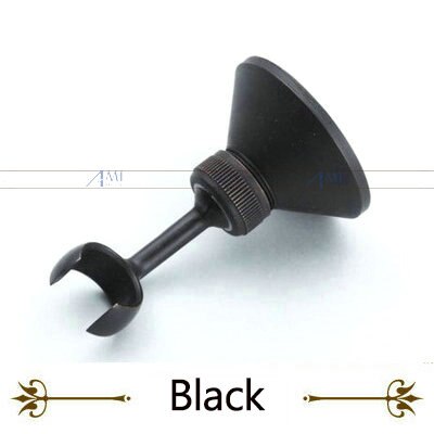 Amibronze Retro Antique Brass Bathroom Hand Held Shower Head Holder Bracket Bathroom Hardware Accessory Wall Mounted Hook: black
