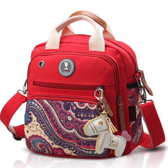 Colorato di medie dimensioni sacchetto del bambino del sacchetto di isolamento sacchetto della mummia spalla obliquo portatile urto sacchetto femminile multi funzione della tela di canapa zaino