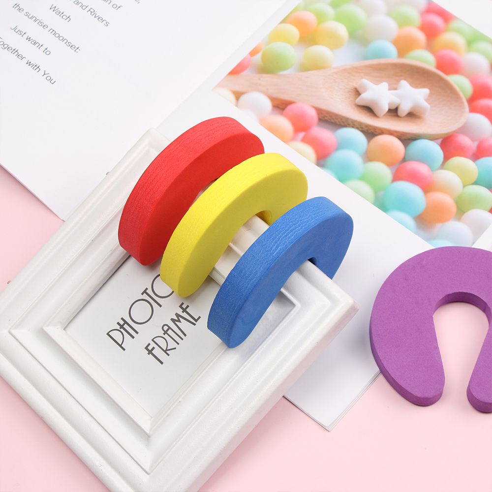 4PCS Soft Foam Door Stopper Baby Kids Safety Door Clip Finger Protector Guard Kitchen Bedroom Home Security Accessories