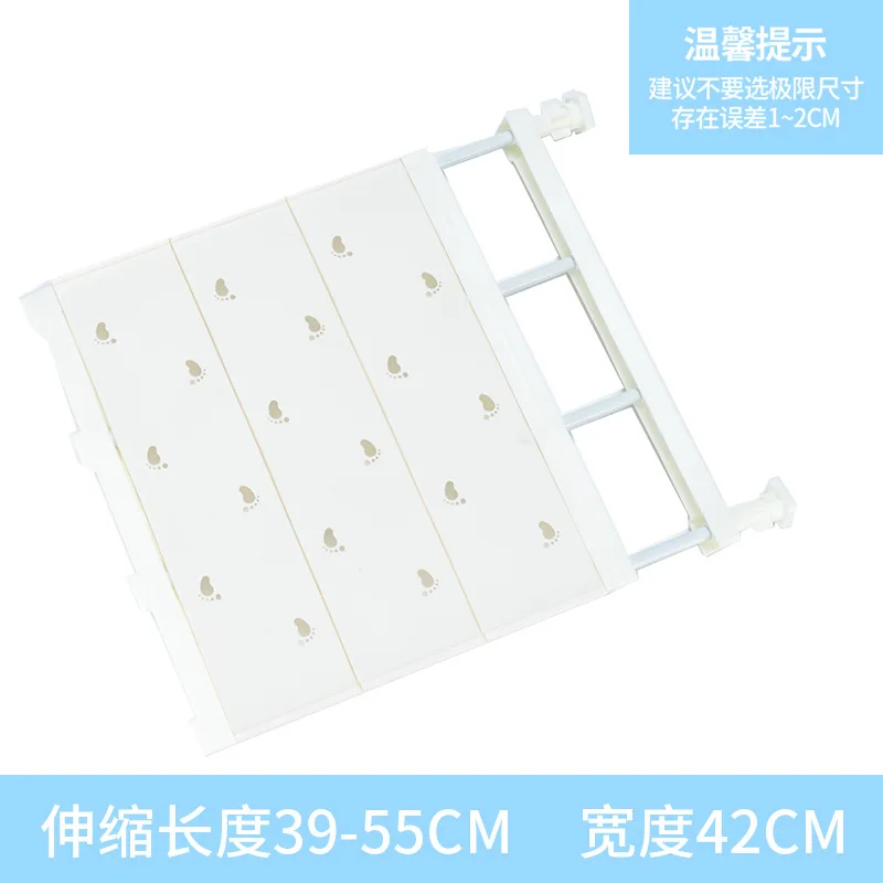 Adjustable Wardrobe Storage Shelves Clothing Closet Shelf Wall Mounted Rack for Bathroom Kitchen Cabinet Shelves Home Organizer: Clear