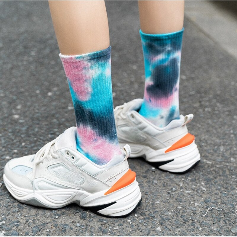 Calcetines largos de algodón para hombre y mujer, calcetín de estilo urbano, baloncesto, skate, Hip hop, novedad