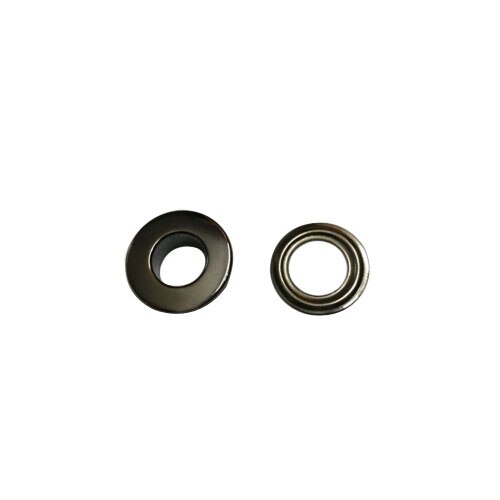 100sets/lot No Sew metal brass eyelets with washer 8mm*16mm round flat metal grommets 4color: Black nickle