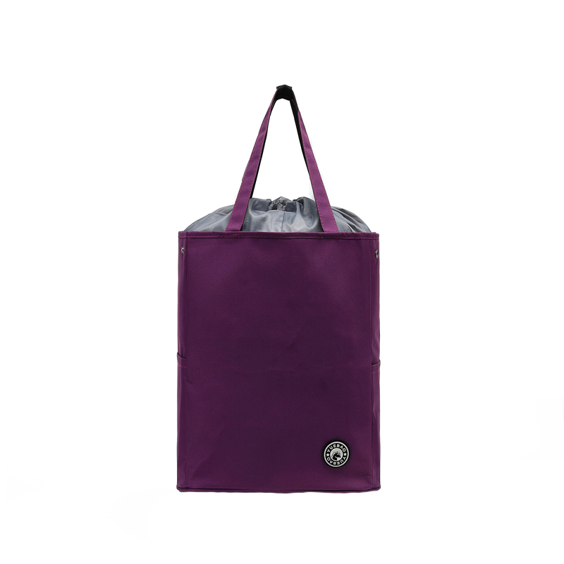 Stor handlepose, sammenleggbar handlepose, miljøvern, stor kapasitet, lette og bærbare oppbevaringsposer: Svart