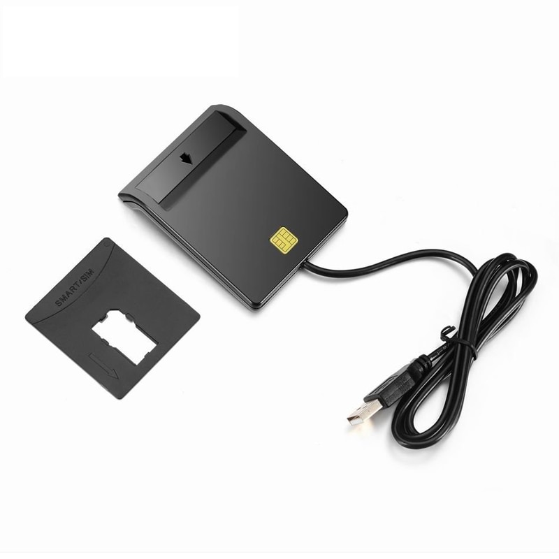 Lector de tarjetas inteligentes cac Rocketek USB 2,0, ID, tarjeta bancaria, conector clonador de tarjetas sim, adaptador de lector de tarjetas, accesorios para ordenadores portátiles pc