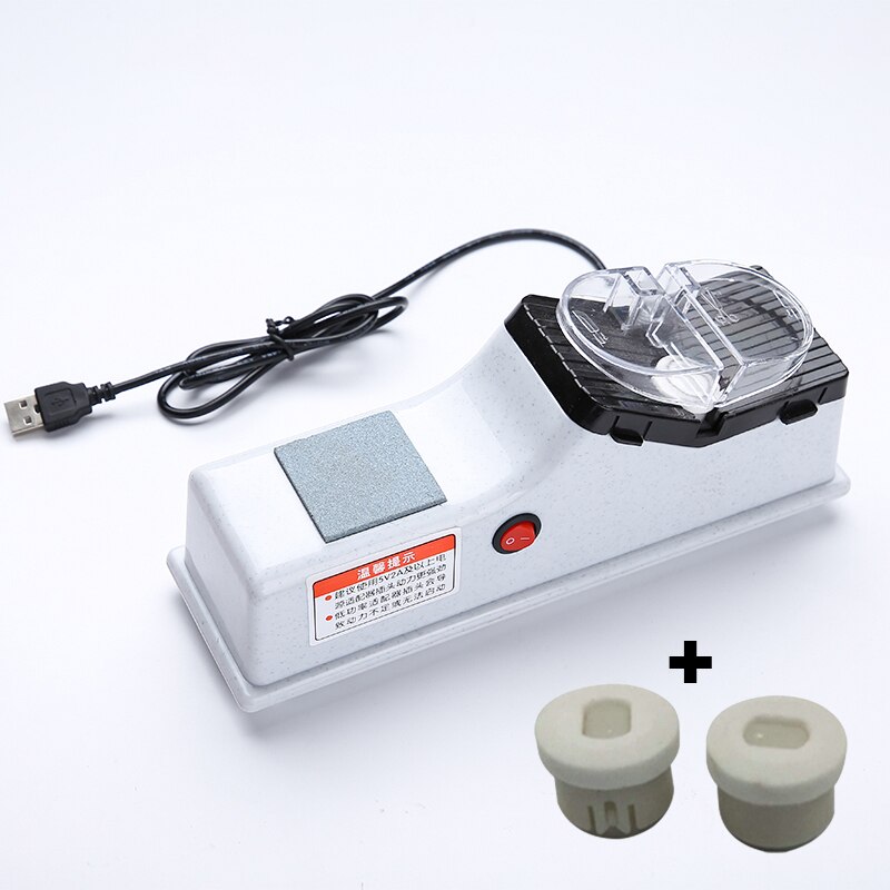 Electric Kitchen Knife Sharpener USB Sharpening Stone Whetstone Grindstone Sharpening Machine Knives Scissor Grinder: B