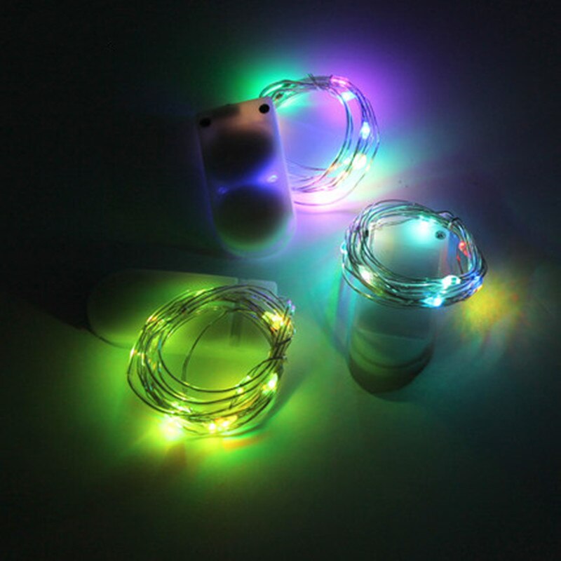 Led-lichtsnoer 3m 2m knoppen 5m op batterijen werkend, voor kerstversiering op bruiloften en andere gelegenheden.