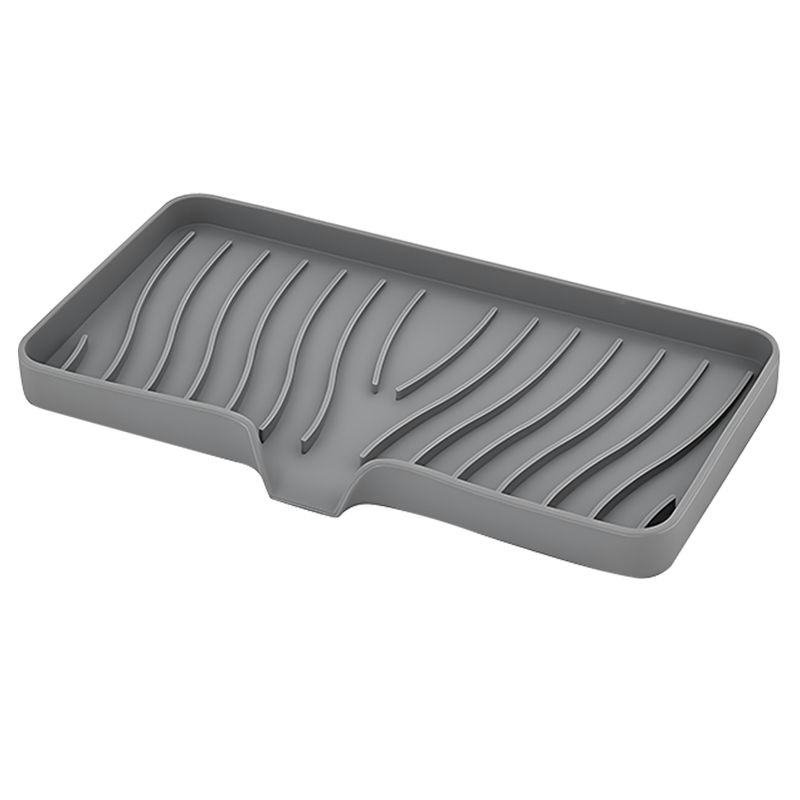 Caja de jabón de drenaje de silicona, soporte de esponja, bandeja de fregadero antideslizante, mesa de lavado creativa, bandeja de jabón para fregadero de cocina, escurridor de baño: plum