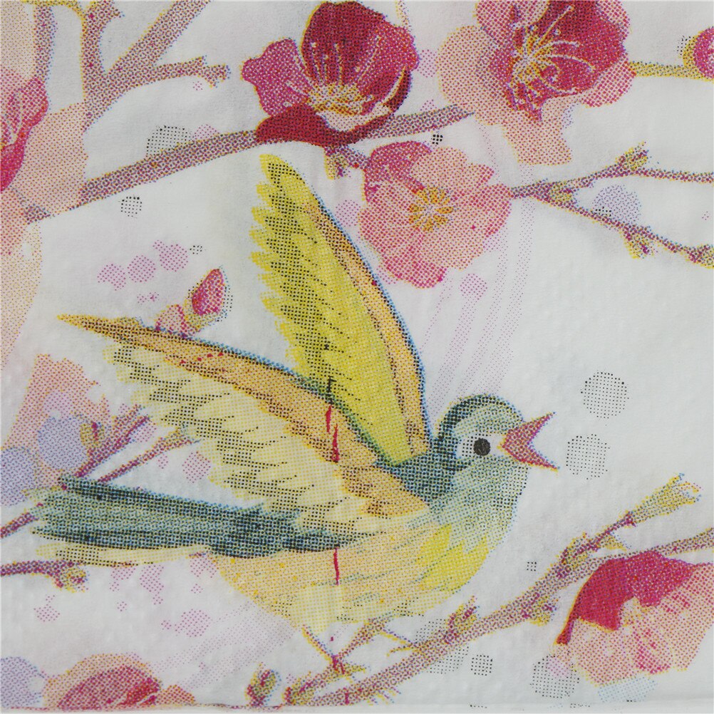 20 stuks Gedrukt Bloem Papier Servetten Voor Bruiloft en Partij Decoratie Tissue Stof Decoupage Primaire houtpulp Servet 30*30cm