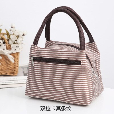 Lunch Box Portable Functional Pattern Cooler Portable Insulated Canvas Lunch Bag Thermal Food Picnic Lunch Bags For Women Kids: shuanglakaqitiaowen