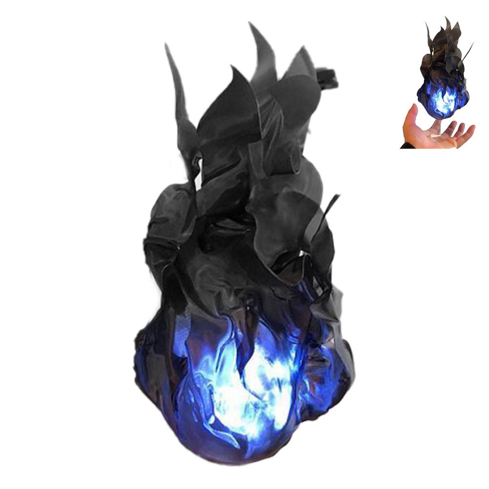 Halloween Floating Fireball Party Prop Suspended Flame Ball Halloween Cosplay Prop Garden Decoration Handheld Decor: Black
