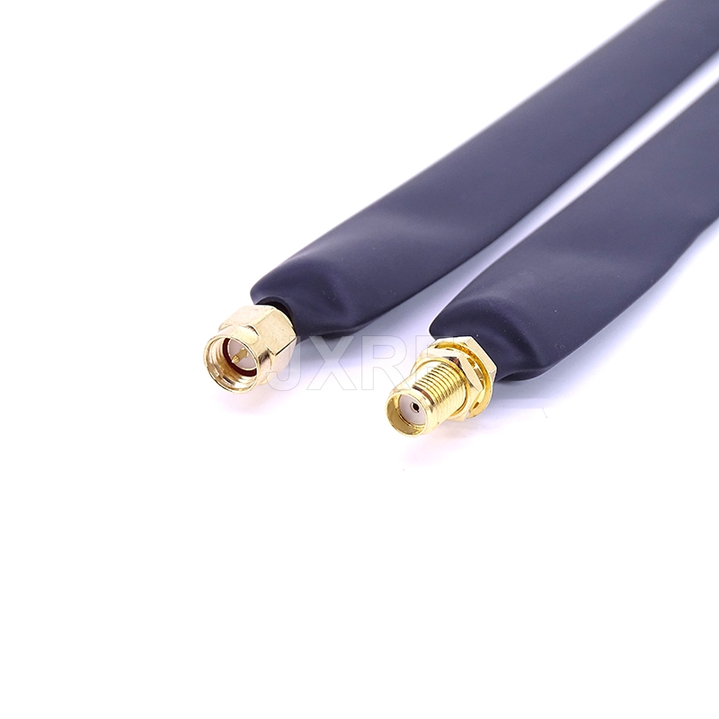 Sma Naar Sma Adapter Raam Doorgang Deur Door Platte Rf Coaxiale Kabel Coax Pigtail Jumper Koord: Donkergrijs / 5P