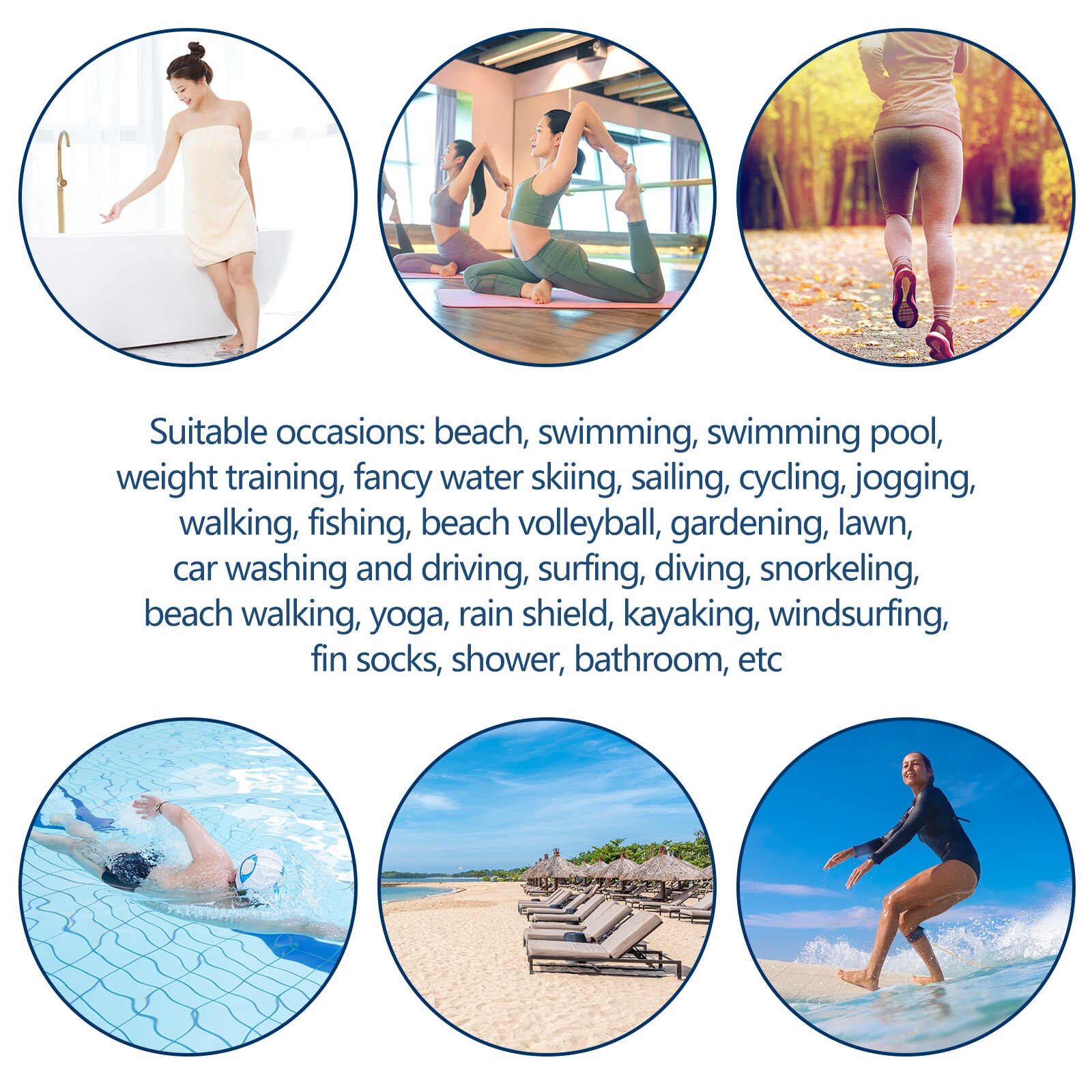 Womens and Mens Water Shoes Barefoot Quick-Dry Aqua Socks Slip-on for Outdoor Beach Swim Yoga Aqua Shoes