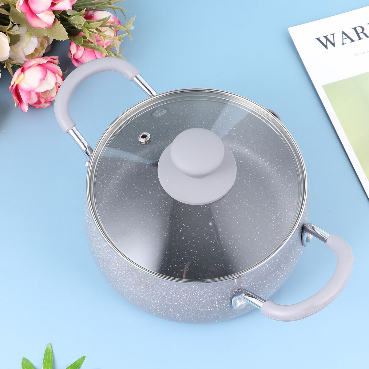 Household Frying Pot Mini Frying Pan Universal Fryer Tempura with Oil Strainer Rack and Lid for Induction Cooker Gas Stove #q