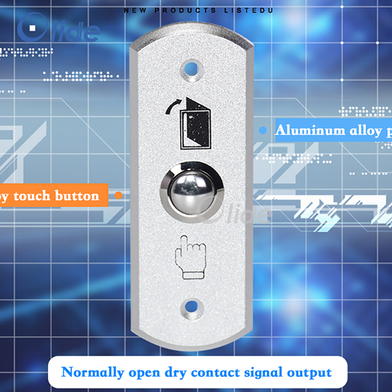 Aluminium Alloy Access Control Switch,Door Push Button Switch For Access Control System