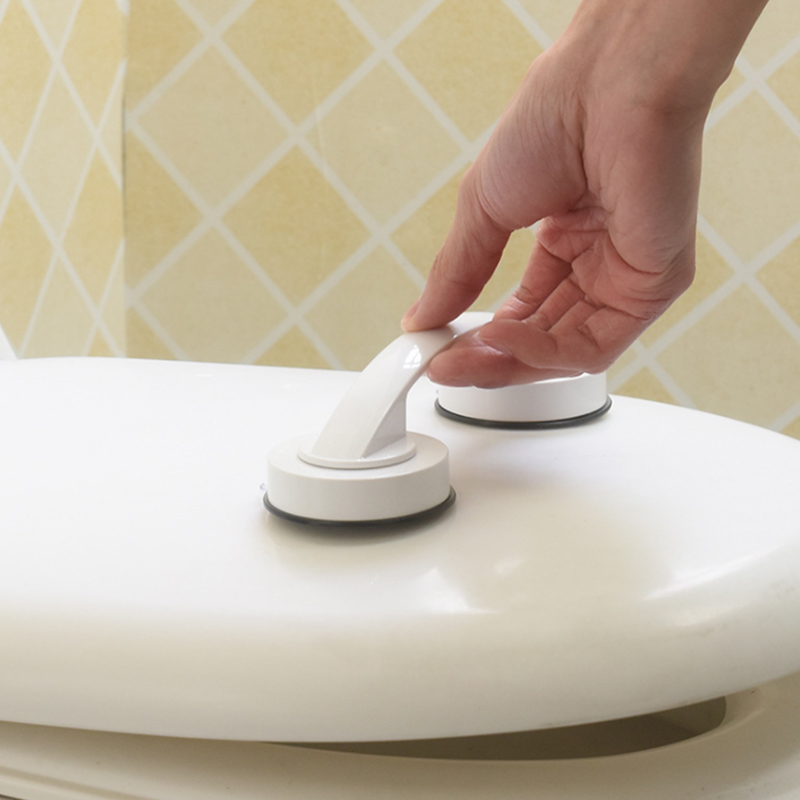 Glass Door Sliding Door Handles Closet Cupboard Door handles Toilet Lid Refrigerator Door Suction Cup Pulls Free Punch