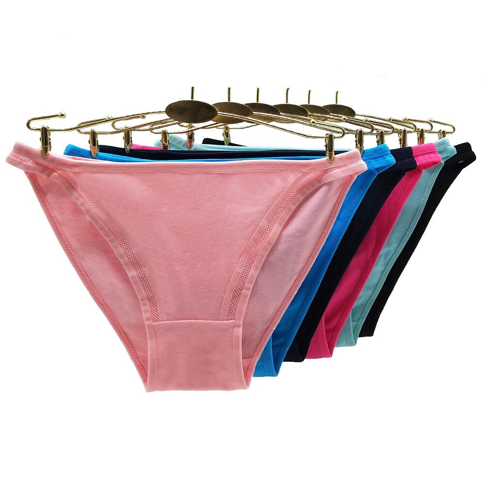 89452 Moonflame 5 Pcs/Lot 2022 Solid Color Cotton Women&#39;s Briefs For Women Underwear Ladies Panties