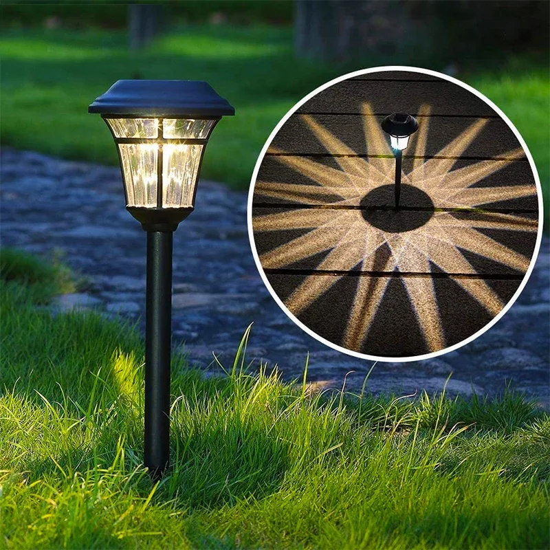 draussen LED Garten Lichter Solar- Energie Weg Dekor Wasserdichte Terrasse Licht für Balkon Straße Hof Rasen Außerhalb Solar- Lampe