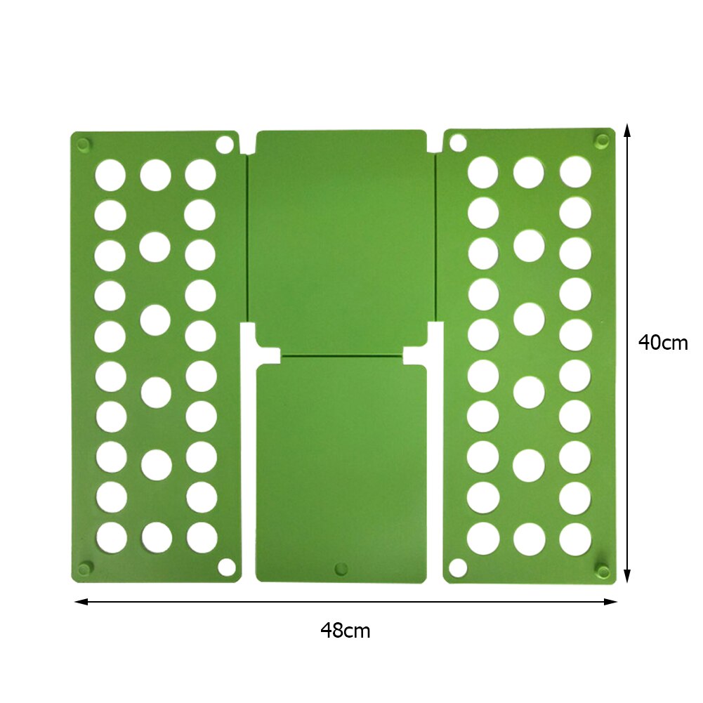 Planche à plier les vêtements pour adultes et enfants, pliage de dossier en plastique pratique détacha toutes les tailles pliage rapide des vêtements t-shirts: Green for Kid